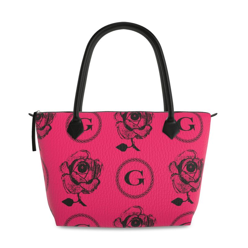 Infinite G Monogram Large Leather Tote - Diary of the Seducer Edition - Hyper Pink/Black