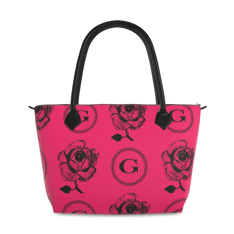 Infinite G Monogram Large Leather Tote - Diary of the Seducer Edition - Hyper Pink/Black