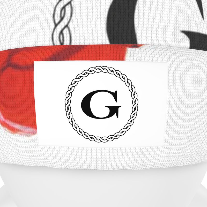 Infinite G & All Seeing Rose Monogram Print Beanie - Original Colorway