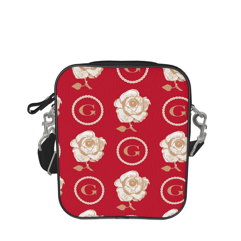 G - Messenger Bag - Infinite G & All Seeing Rose Monogram Hyper Red