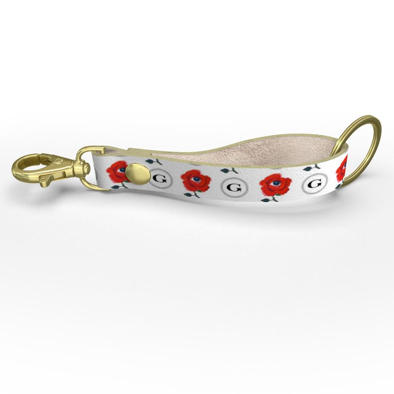 All Seeing Rose Keychain - Gold